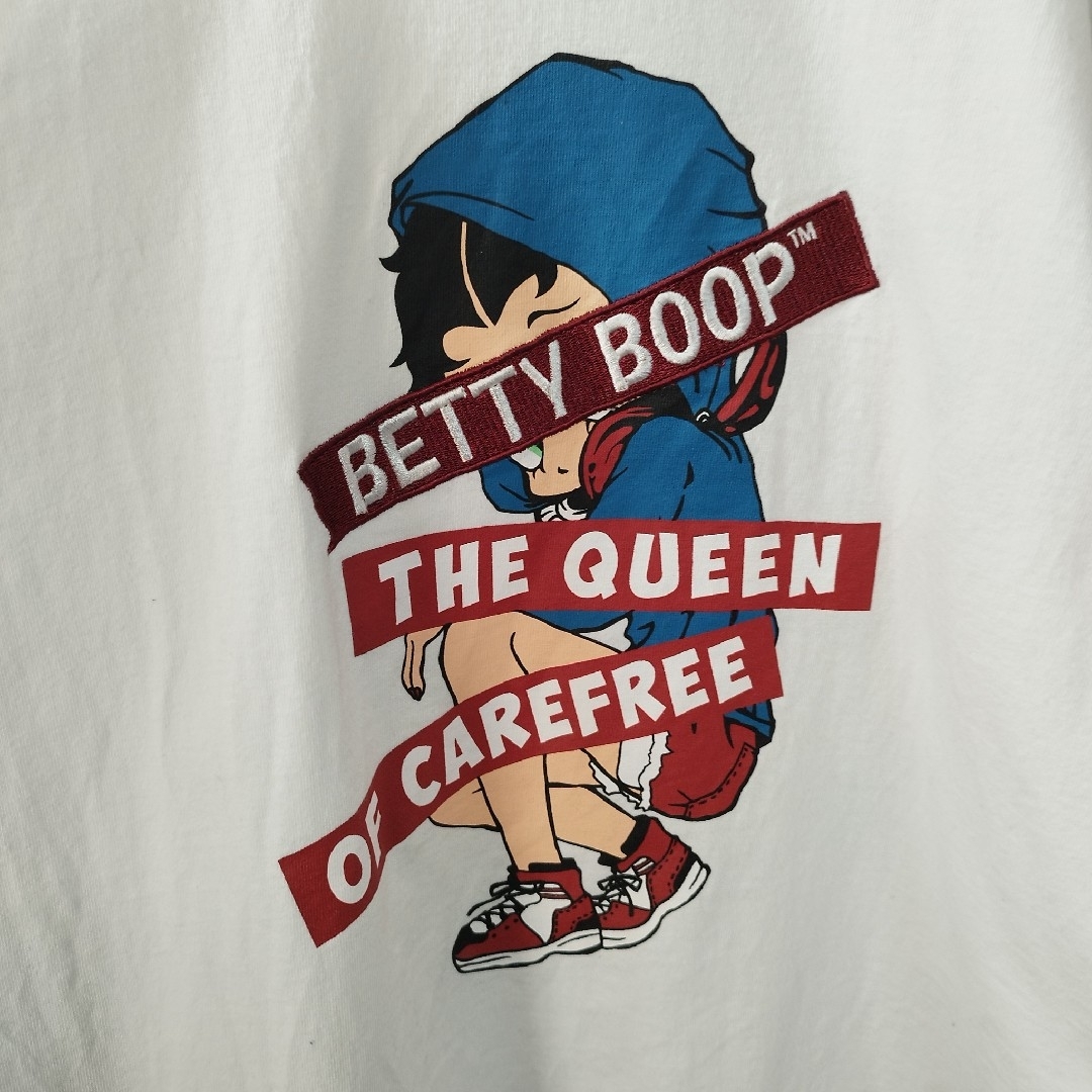 Betty Boop(ベティブープ)の【Betty Boop】Print Crewneck Tee　D49 メンズのトップス(Tシャツ/カットソー(七分/長袖))の商品写真