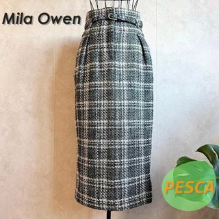 ミラオーウェン(Mila Owen)の【美品】ミラオーウェン　チェックロングスカート(ロングスカート)