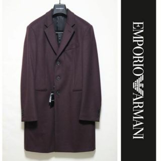 Emporio Armani - 176,000円新品【エンポリオアルマーニ】カシミヤ混 チェスターコート 48