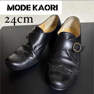 モードカオリ(MODE KAORI)の※プロフ必読【MODE KAORI】マニッシュ 革靴 ブーティ 24cm(ローファー/革靴)