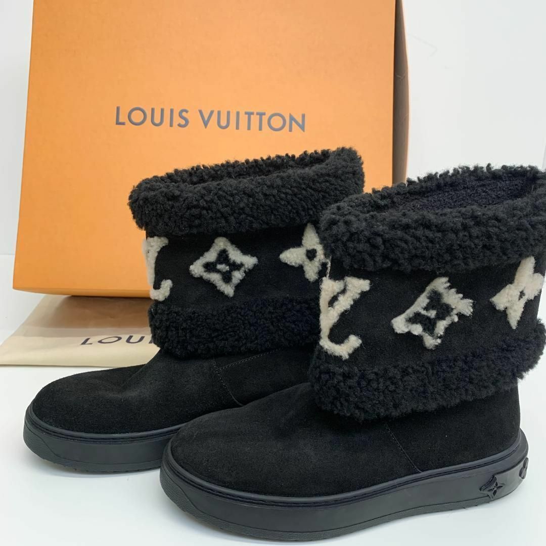 LOUIS VUITTON(ルイヴィトン)のヴィトン スノードロップムートン ショートブーツ 37 1/2 レディースの靴/シューズ(ブーツ)の商品写真