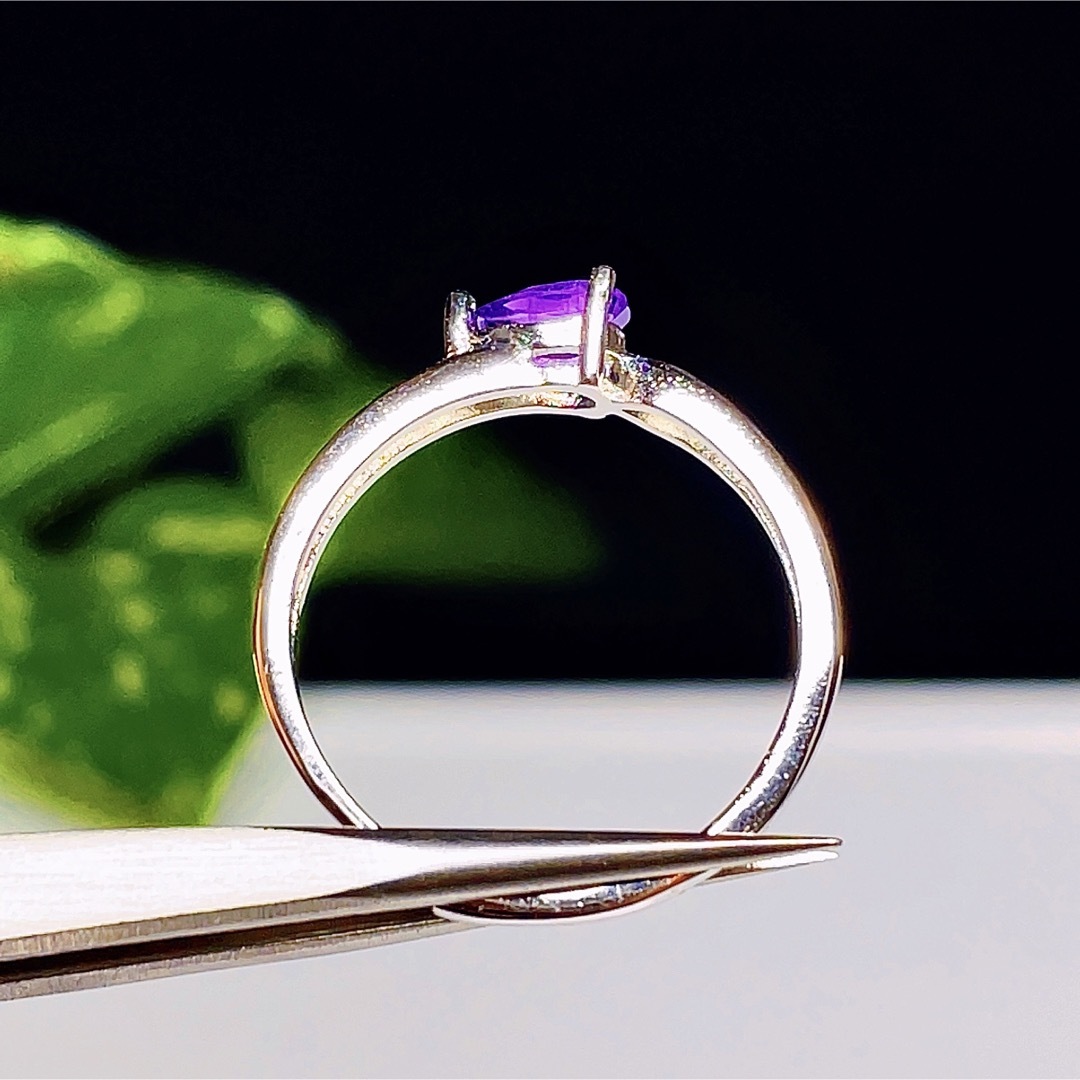 【高品質】 アメジスト　紫水晶　　リング　指輪　天然石　27 レディースのアクセサリー(リング(指輪))の商品写真