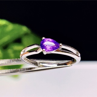 【高品質】 アメジスト　紫水晶　　リング　指輪　天然石　27(リング(指輪))