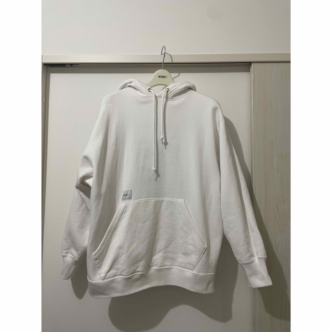 W)taps(ダブルタップス)のOBJ 06 / HOODY / COTTON. CONTAINING☆M☆白 メンズのトップス(パーカー)の商品写真