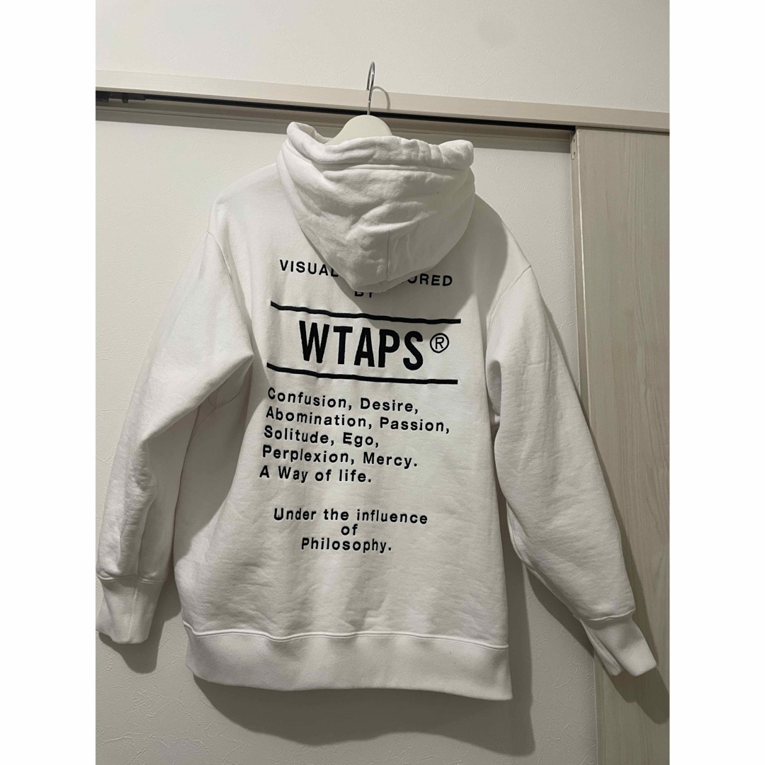 W)taps(ダブルタップス)のOBJ 06 / HOODY / COTTON. CONTAINING☆M☆白 メンズのトップス(パーカー)の商品写真