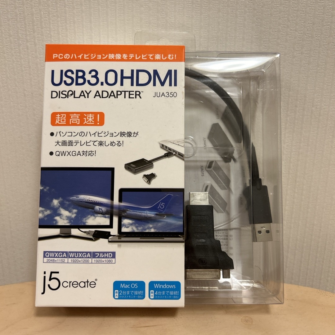 j5 create USB3.0 HDMIディスプレイアダプター JUA350 スマホ/家電/カメラのPC/タブレット(ディスプレイ)の商品写真