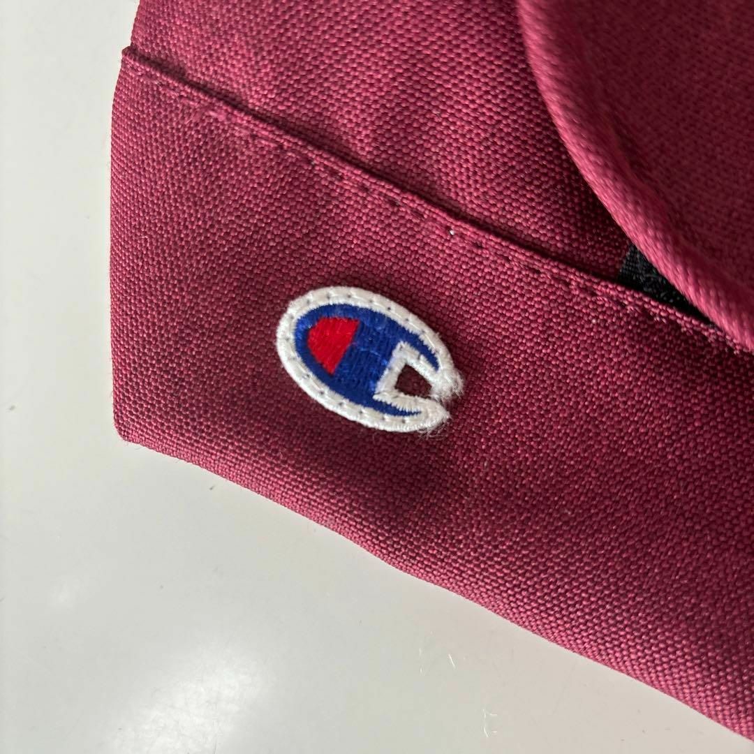 Champion(チャンピオン)の良品 Champion ショルダーバッグ vintage 刺繍ロゴ ボルドー メンズのバッグ(ショルダーバッグ)の商品写真