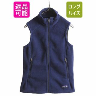 パタゴニア(patagonia)の11年製 パタゴニア シンチラ フリース ベスト レディース XS / 古着 Patagonia アウトドア フルジップ 重ね着 前開き ハイネック ネイビー(ベスト/ジレ)