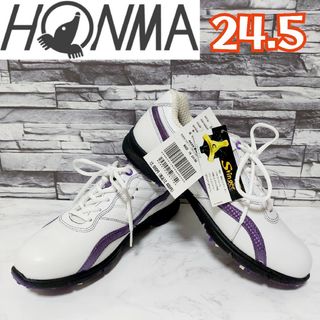 本間ゴルフ - 【HONMA GOLF】新品未使用 本間ゴルフ シューズ レディース 24.5