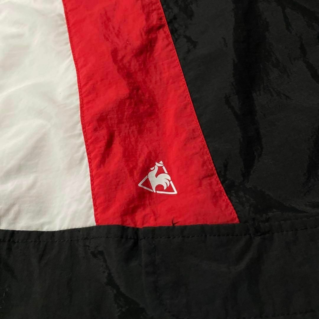 【le coq sportif】ハーフジップナイロンパーカー　テック系　L 黒