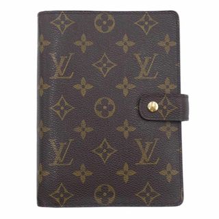 LOUIS VUITTON - ルイヴィトン 手帳 LOUIS VUITTON モノグラム アジェンダMM ダイアリー 手帳カバー ブラウン ゴールド金具 R20105 T-YJL06102