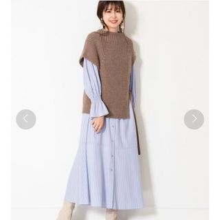 ジルスチュアート(JILLSTUART)のナナニットコンビワンピース(ロングワンピース/マキシワンピース)