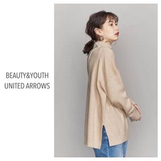 ビューティアンドユースユナイテッドアローズ(BEAUTY&YOUTH UNITED ARROWS)のユナイテッドアローズ　コットンカシミヤワイドスリットタートルネックニット(ニット/セーター)