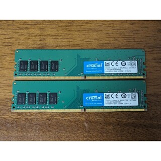 クルーシャル(crucial)のcrucial DDR4 8GB x 2 16GB 2666 メモリー(PCパーツ)