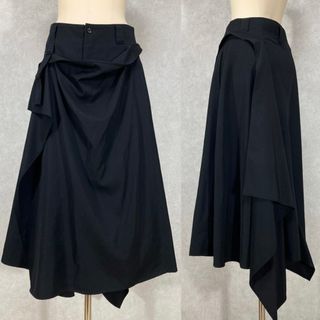 コムコムCOMME des GARCONSコムデギャルソン 裾フリルシフォンイージースカート【S】【LSKA72085】スカート