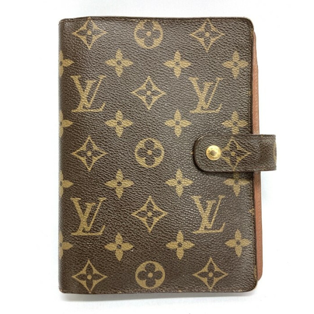 ★LOUIS VUITTON ルイヴィトン モノグラム R20105 アジェンダMM 6穴式 ヴィンテージ 手帳カバー ブラウンメンズ