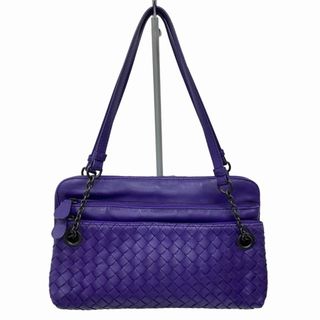 ボッテガヴェネタ(Bottega Veneta)のボッテガヴェネタ イントレチャート ハンドバッグ チェーンショルダー パープル(ハンドバッグ)