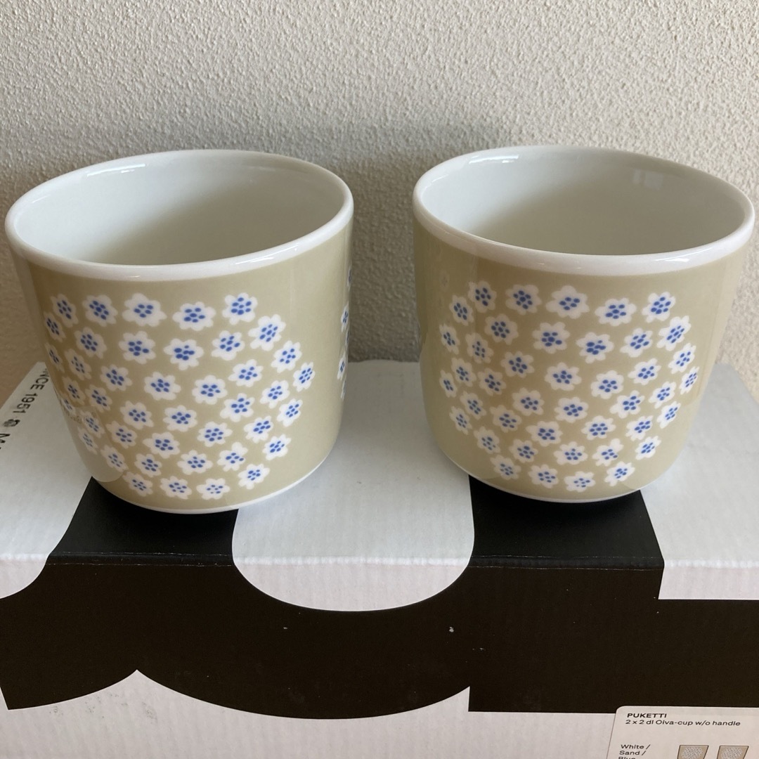 marimekko(マリメッコ)のGWセール　マリメッコ　ラテマグ　プケッティ　２個 インテリア/住まい/日用品のキッチン/食器(グラス/カップ)の商品写真