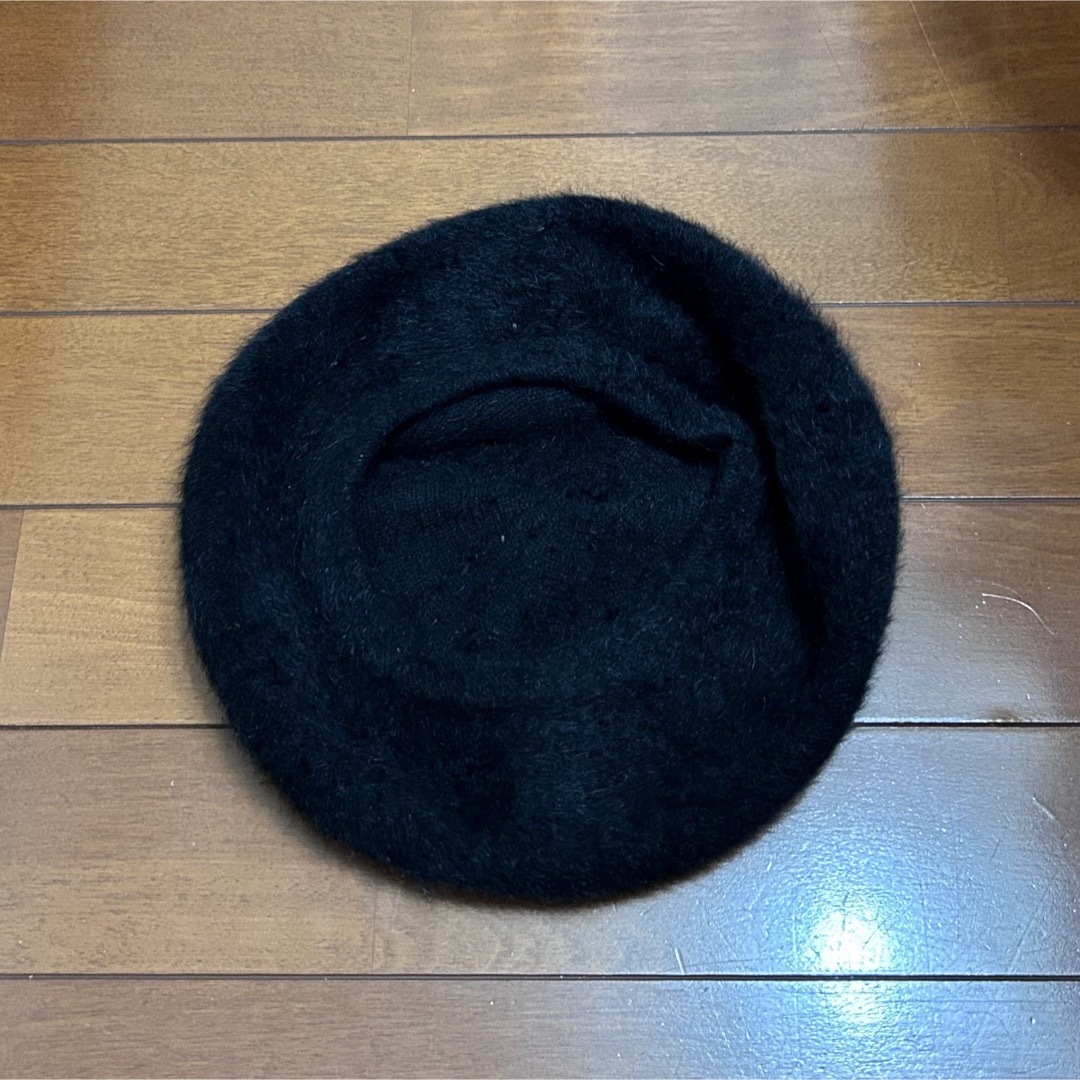 ベレー帽　ブラック レディースの帽子(ハンチング/ベレー帽)の商品写真