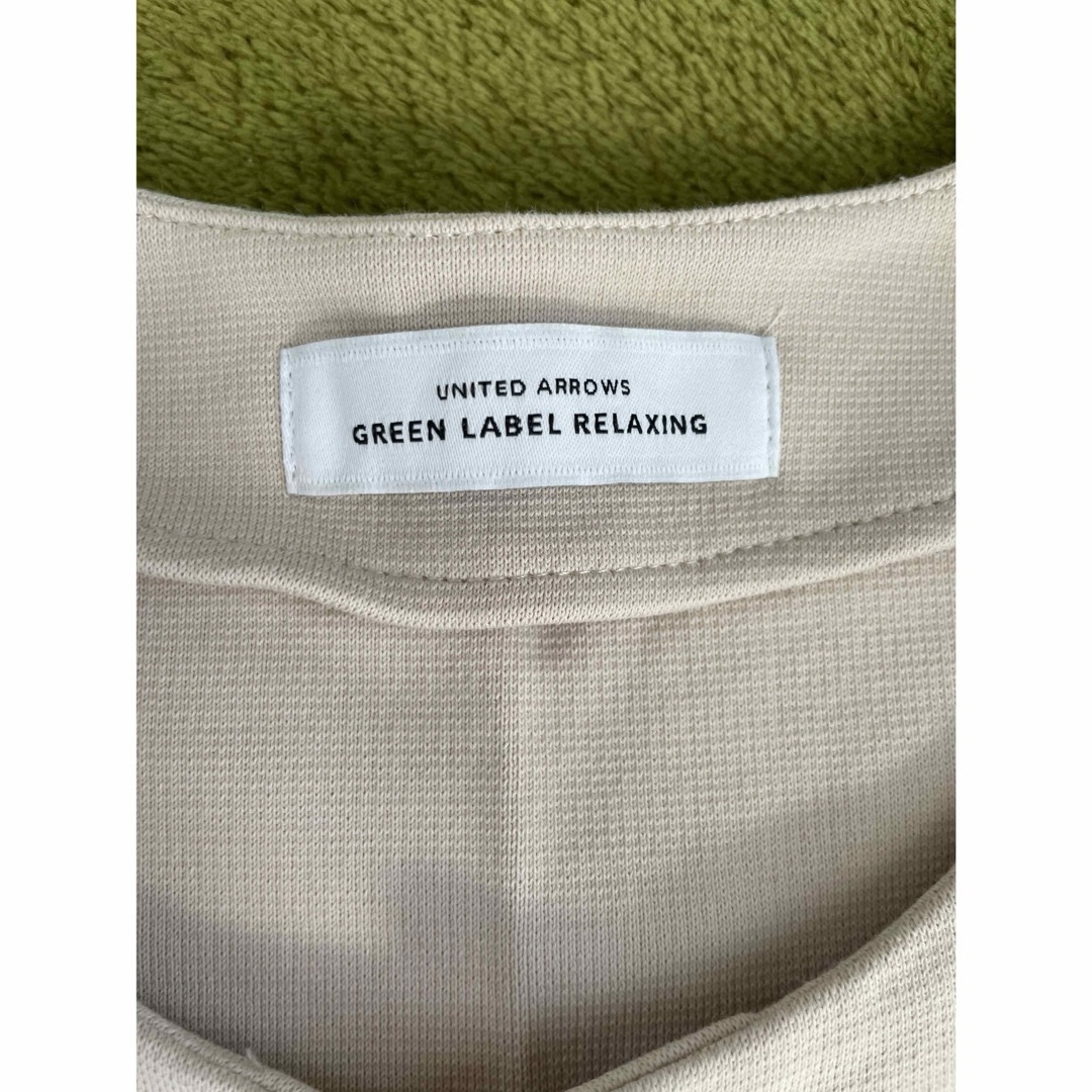 UNITED ARROWS green label relaxing(ユナイテッドアローズグリーンレーベルリラクシング)のグリーンレーベルリラクシング★ベージュカーディガン レディースのトップス(カーディガン)の商品写真