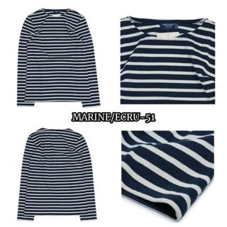 セントジェームス(SAINT JAMES)のセントジェームス Saint James MERIDIEN MODERNE 6870 Marine Ecru(Tシャツ(長袖/七分))