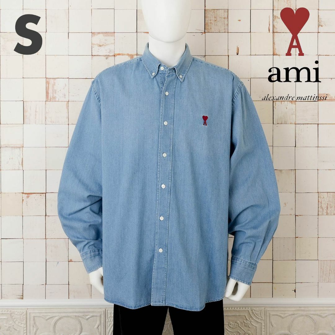 ami - 新品 AMI Paris AMI DE COEUR デニムシャツ Sの通販 by 次