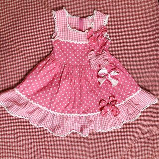 シャーリーテンプル♡ジャム瓶ワンピース、リボンカチュームセットキッズ服女の子用(90cm~)