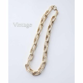 ヴィンテージ(VINTAGE)の【vintage】シャンパンゴールド カラー チャンキー チェーン ネックレス(ネックレス)