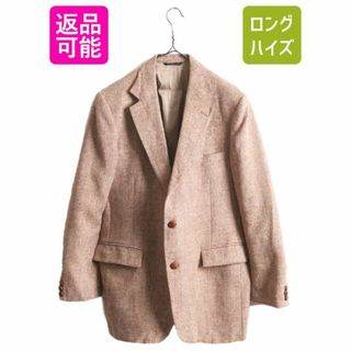 ハリスツイード(Harris Tweed)の80s USA製 ハリスツイード テーラード ジャケット メンズ XL 古着 ヴィンテージ 80年代 ブレザー ウール ツイード ヘリンボーン ストライプ(テーラードジャケット)