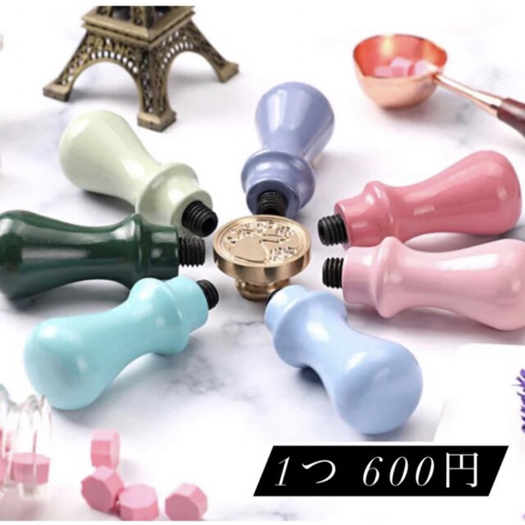 451 シーリングスタンプ　ヘッド　蝶々　30mm 結婚式　招待状　封蝋　手紙 インテリア/住まい/日用品の文房具(印鑑/スタンプ/朱肉)の商品写真