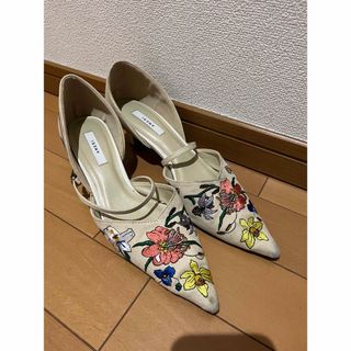 美品　アメリヴィンテージ  FLOCKY LEOPARD PUNPS