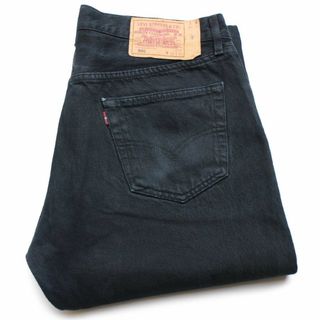 リーバイス(Levi's)の00s ルーマニア製 Levi'sリーバイス 501 後染め ブラック デニムパンツ w36 L34★04 ユーロ ヨーロッパ オールド ジーンズ ストレート(デニム/ジーンズ)