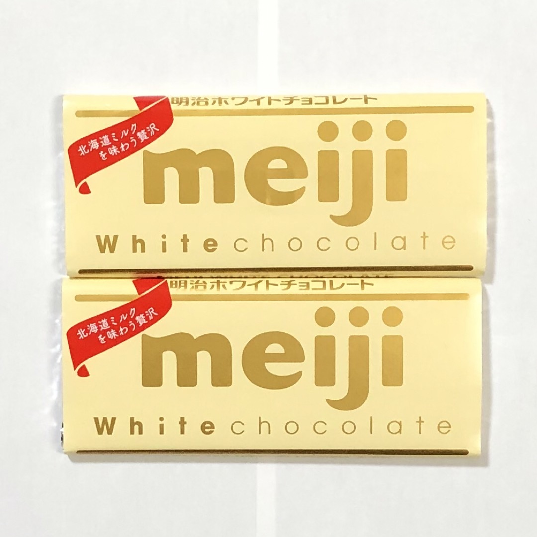 明治(メイジ)の明治　板チョコ　ホワイトチョコレート２個 食品/飲料/酒の食品(菓子/デザート)の商品写真