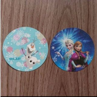 アナトユキノジョオウ(アナと雪の女王)の非売品 アナと雪の女王 円形の紙 キャラクターグッズ２枚セット(ノート/メモ帳/ふせん)