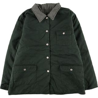 古着 DENIM and CO. チェック柄 リバーシブル キルティングジャケット パファージャケット レディースXL /eaa415402(ダウンジャケット)