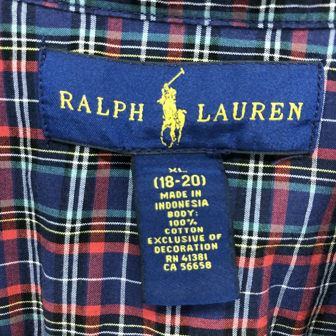 Ralph Lauren(ラルフローレン)の古着 ラルフローレン Ralph Lauren RALPH LAUREN 長袖 ボタンダウンチェックシャツ メンズS /eaa415521 メンズのトップス(シャツ)の商品写真