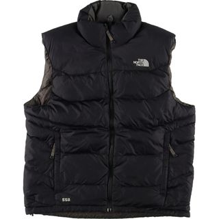 ザノースフェイス(THE NORTH FACE)の古着 ザノースフェイス THE NORTH FACE 550フィルパワー グースダウンベスト メンズL /eaa415597(ベスト)