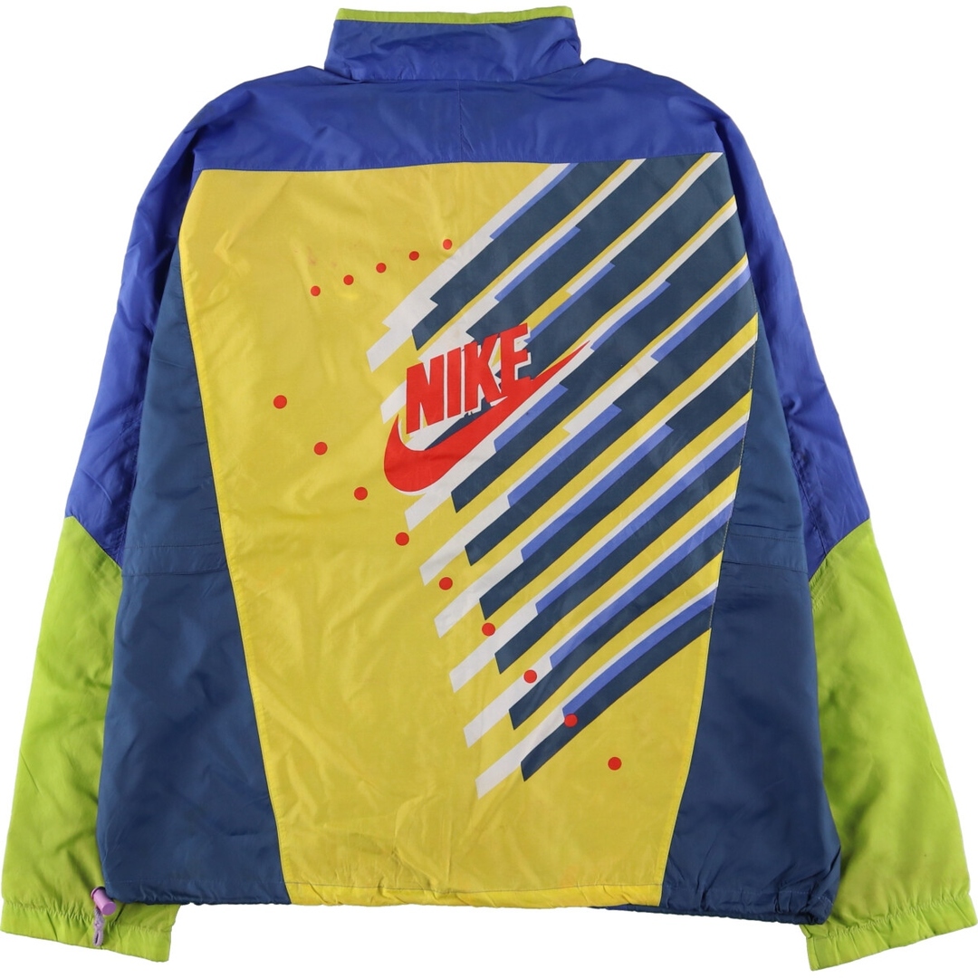 ナイロンジャケット【90s】NIKE ナイキ ナイロンジャケット 90年代 銀タグ 黄色