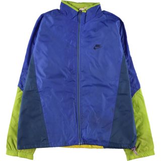 ナイキ(NIKE)の古着 90年代 ナイキ NIKE 銀タグ バックプリント ナイロンジャケット メンズXL ヴィンテージ /eaa412393(ナイロンジャケット)