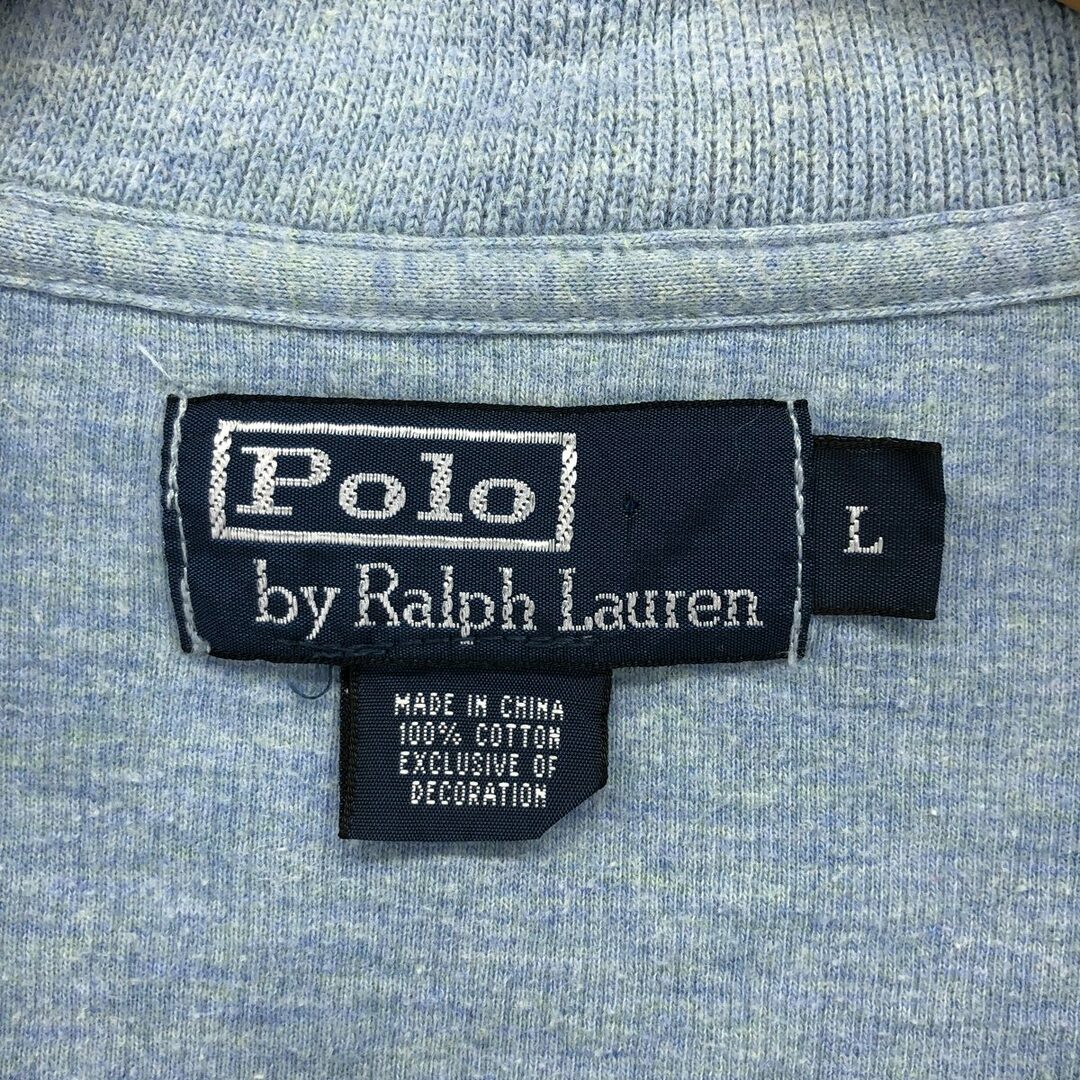 Ralph Lauren(ラルフローレン)の古着 ラルフローレン Ralph Lauren POLO by Ralph Lauren ハーフジップスウェットシャツ トレーナー メンズL /eaa414085 メンズのトップス(スウェット)の商品写真