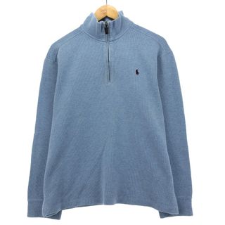 ラルフローレン(Ralph Lauren)の古着 ラルフローレン Ralph Lauren POLO by Ralph Lauren ハーフジップスウェットシャツ トレーナー メンズL /eaa414085(スウェット)