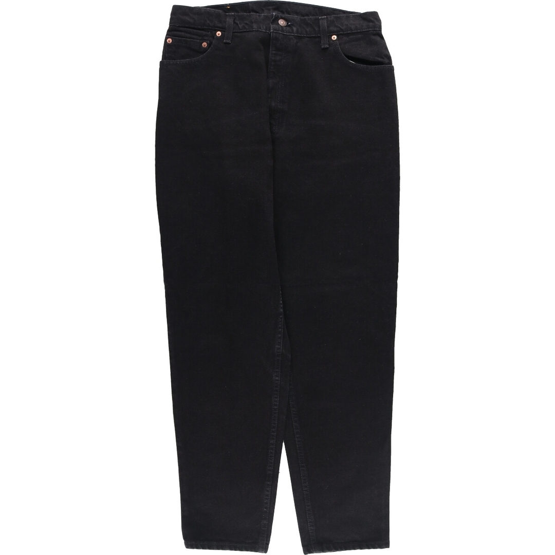 Levi's(リーバイス)の古着 90年代 リーバイス Levi's 551 RELAXED FIT TAPERED LEG ブラックデニム テーパードデニムパンツ USA製 レディースXL(w31) ヴィンテージ /eaa415056 レディースのパンツ(デニム/ジーンズ)の商品写真