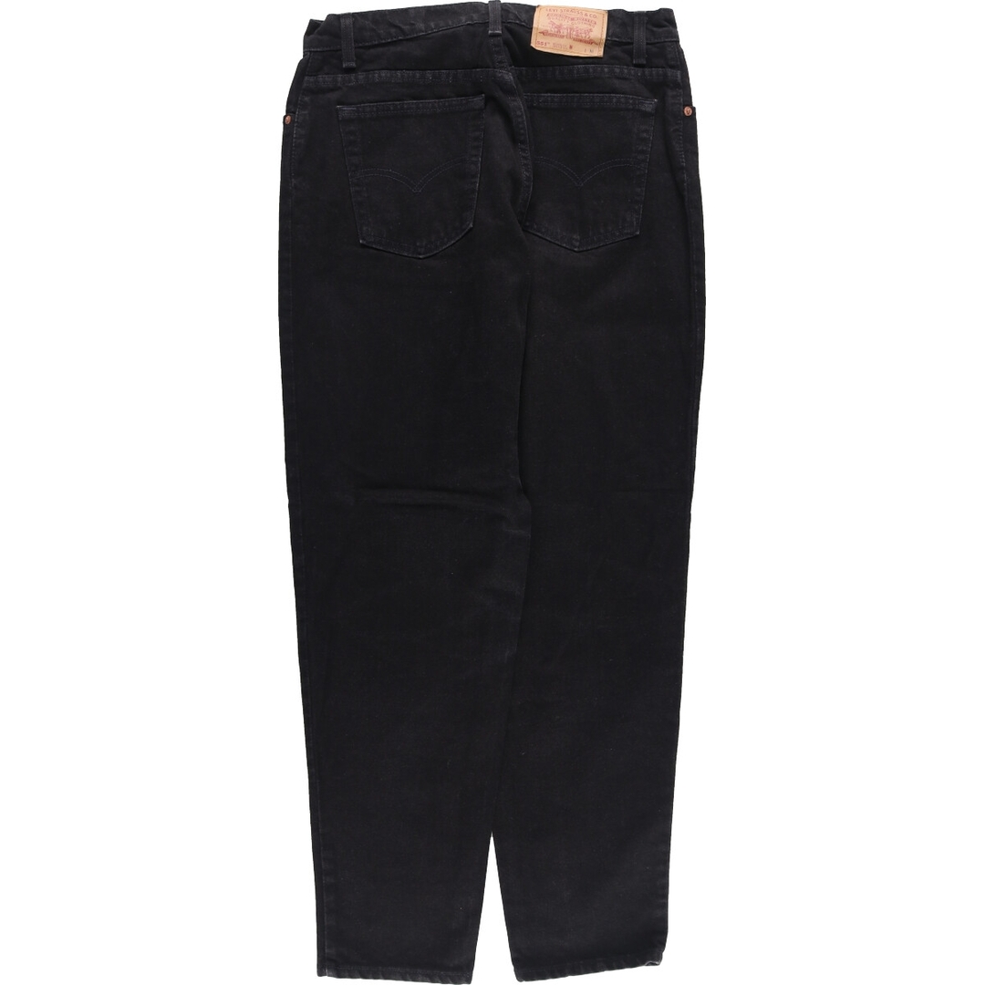 Levi's(リーバイス)の古着 90年代 リーバイス Levi's 551 RELAXED FIT TAPERED LEG ブラックデニム テーパードデニムパンツ USA製 レディースXL(w31) ヴィンテージ /eaa415056 レディースのパンツ(デニム/ジーンズ)の商品写真