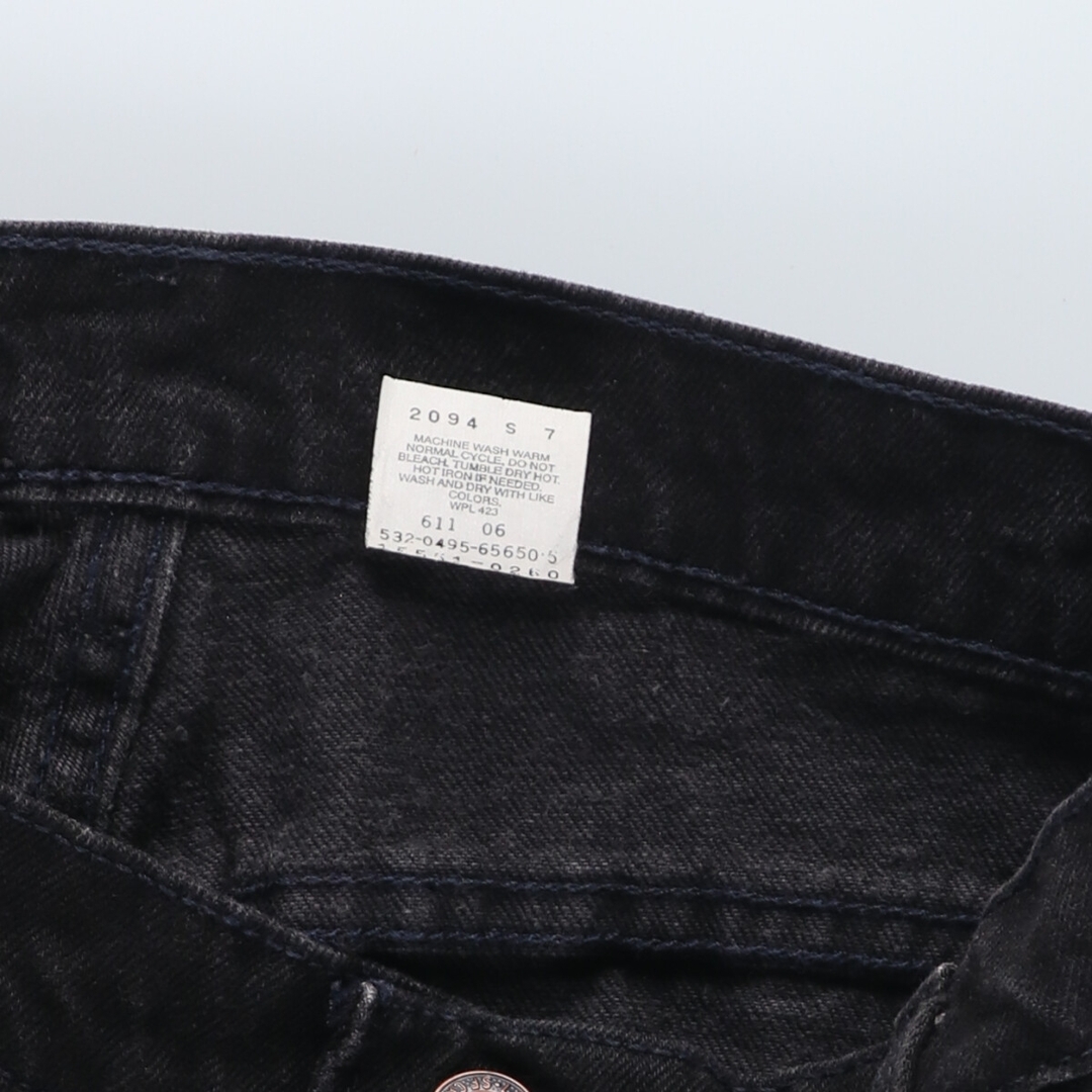 Levi's(リーバイス)の古着 90年代 リーバイス Levi's 551 RELAXED FIT TAPERED LEG ブラックデニム テーパードデニムパンツ USA製 レディースXL(w31) ヴィンテージ /eaa415056 レディースのパンツ(デニム/ジーンズ)の商品写真