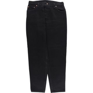 リーバイス(Levi's)の古着 90年代 リーバイス Levi's 551 RELAXED FIT TAPERED LEG ブラックデニム テーパードデニムパンツ USA製 レディースXL(w31) ヴィンテージ /eaa415056(デニム/ジーンズ)