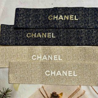 シャネル(CHANEL)のCHANEL シャネル　ホリデー　クリスマス　リボン　2色セット×2 (ショップ袋)