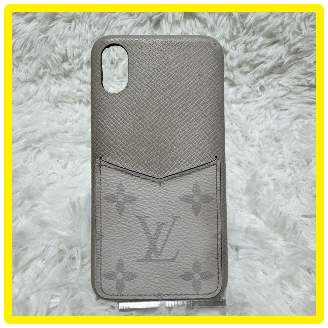 タイガレザー皮革の種類美品　LOUIS VUITTON iPhone X XS タイガラマ バンパー