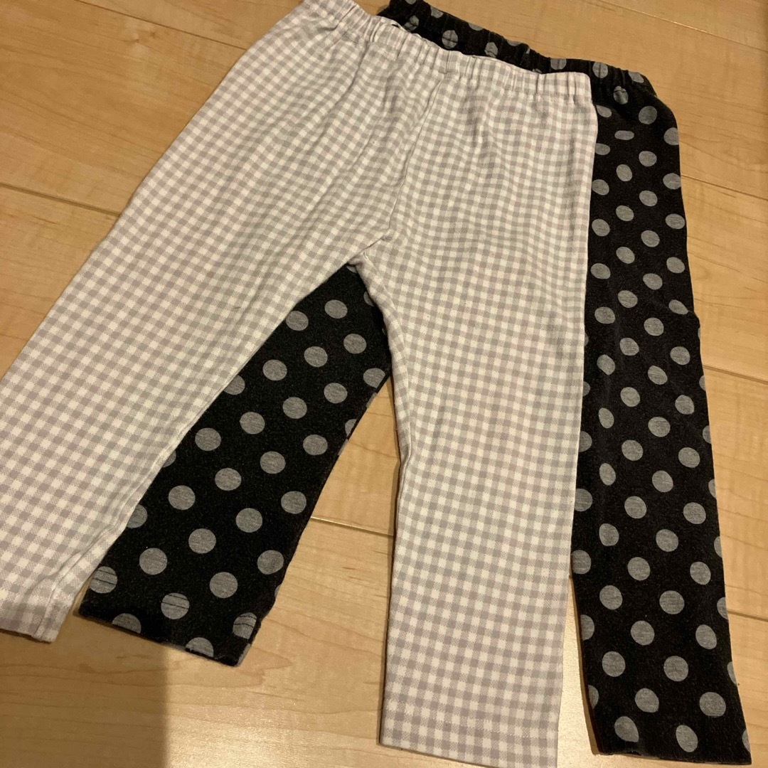 UNIQLO(ユニクロ)の90cm レギンス　2点セット キッズ/ベビー/マタニティのキッズ服女の子用(90cm~)(パンツ/スパッツ)の商品写真