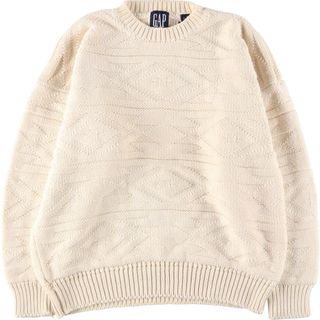 ギャップ(GAP)の古着 90年代 ギャップ GAP オールドギャップ コットンニットセーター メンズL ヴィンテージ /eaa415581(ニット/セーター)