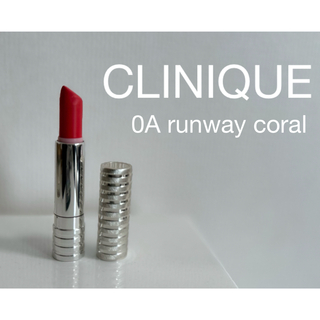 クリニーク(CLINIQUE)のCLINIQUE runway coral ランウェイ　コーラル　口紅(口紅)